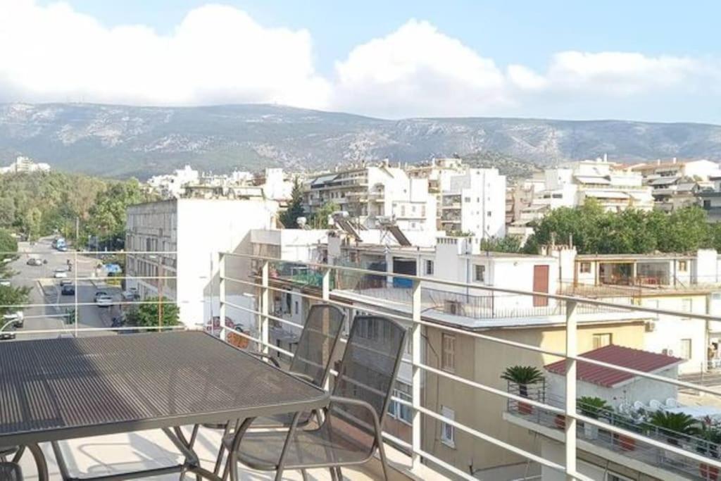 Blue -Spacious 1Bdr Corner Flat/Balcony/View Appartement Athene Buitenkant foto