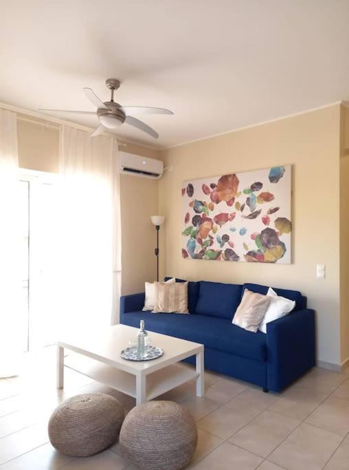 Blue -Spacious 1Bdr Corner Flat/Balcony/View Appartement Athene Buitenkant foto